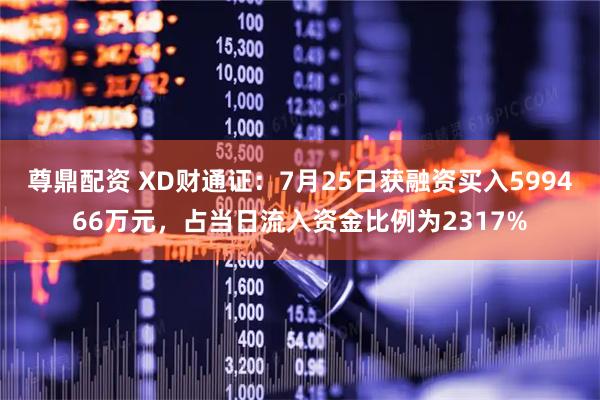 尊鼎配资 XD财通证:7月25日获融资买入599466万元,占当日流入资金比例为2317%