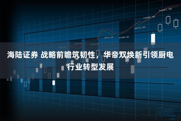 海陆证券 战略前瞻筑韧性，华帝双焕新引领厨电行业转型发展