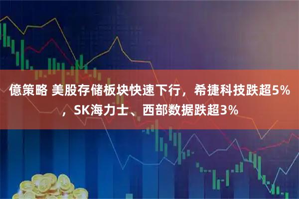 億策略 美股存储板块快速下行，希捷科技跌超5%，SK海力士、西部数据跌超3%